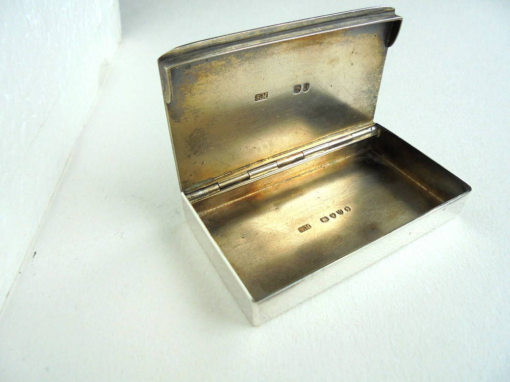 Sampson Mordan Silver Enamel Vesta Case 1889