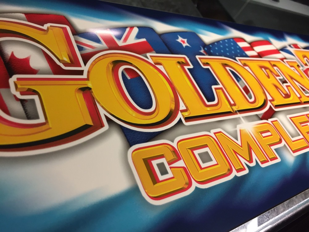 Golden Tee Fore! Complete Arcade Marquee 26"x6.9"