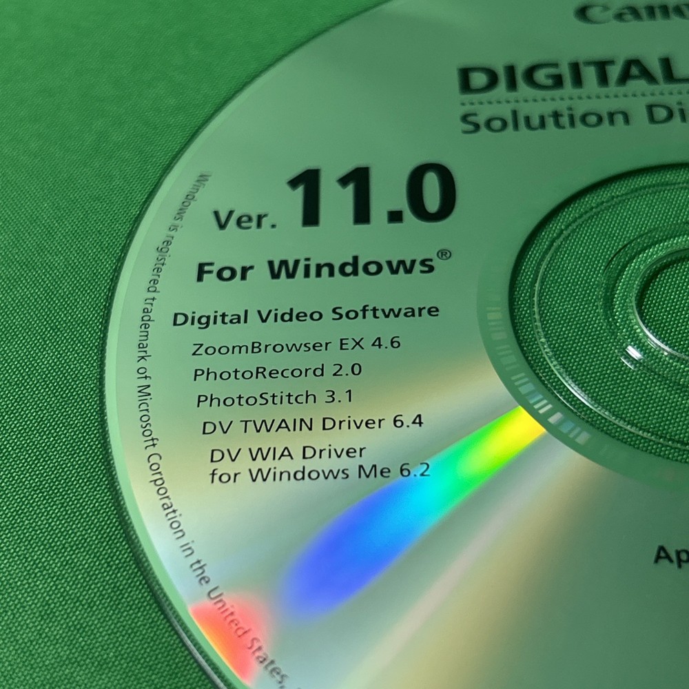 CANON Digital Camera Solution Disk Ver. 17.1/17.2 Mac/Windows CD-ROM DISCS ONLY