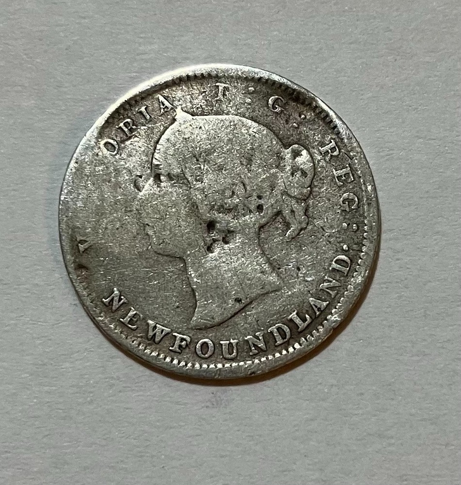 1896 Newfoundland Silver 5 Cents