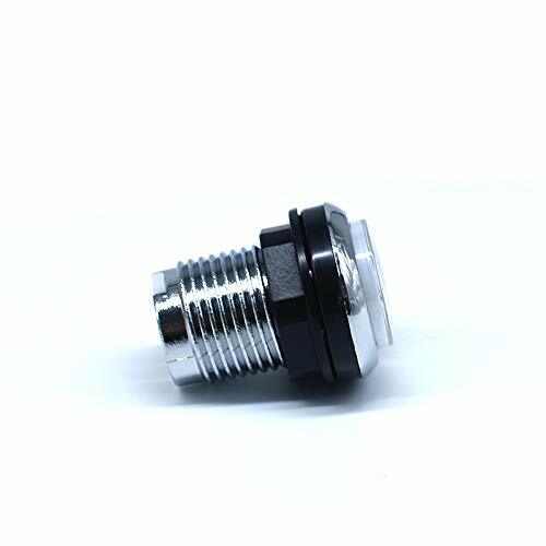 1P2P Player Arcade LED Push Buttons Chrome Illuminated Plating with Micro Switch