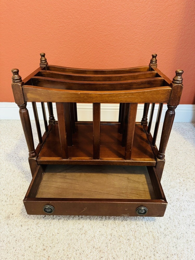Bombay Company Solid Wood Magazine Rack Drawer