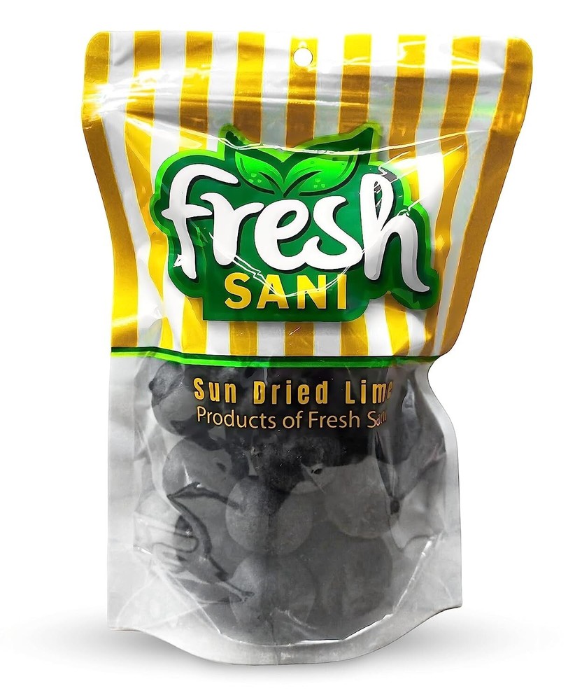 Fresh Sani Dried Black Lemon Whole, Natural sun drying method, 200g