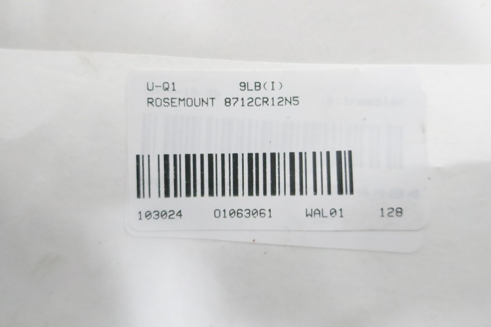 Rosemount 8712CR12N5 Magnetic Flow Meter