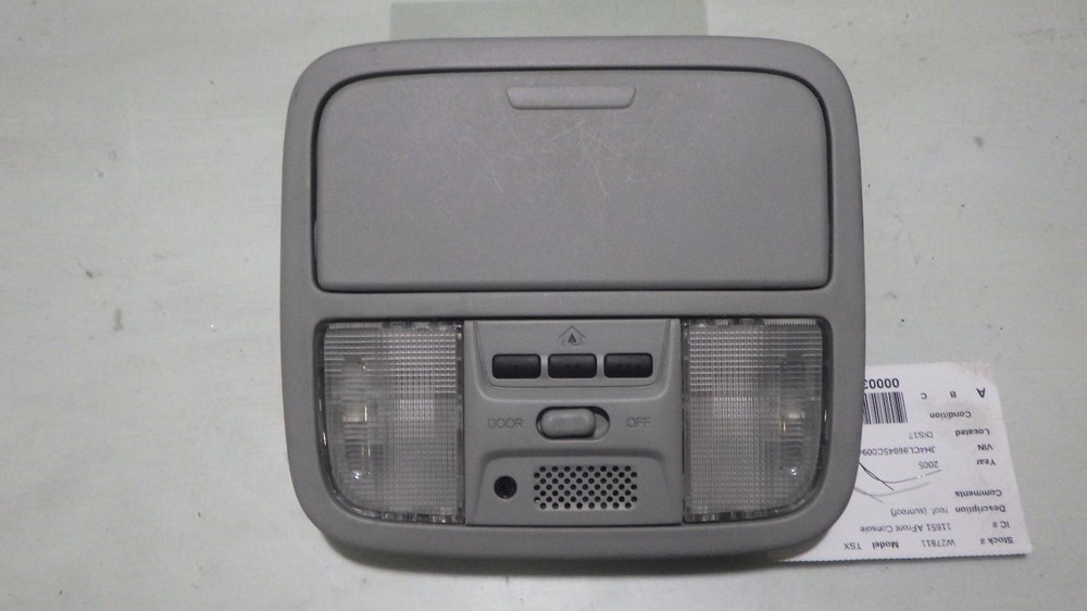 05 ACURA TSX Front Console roof