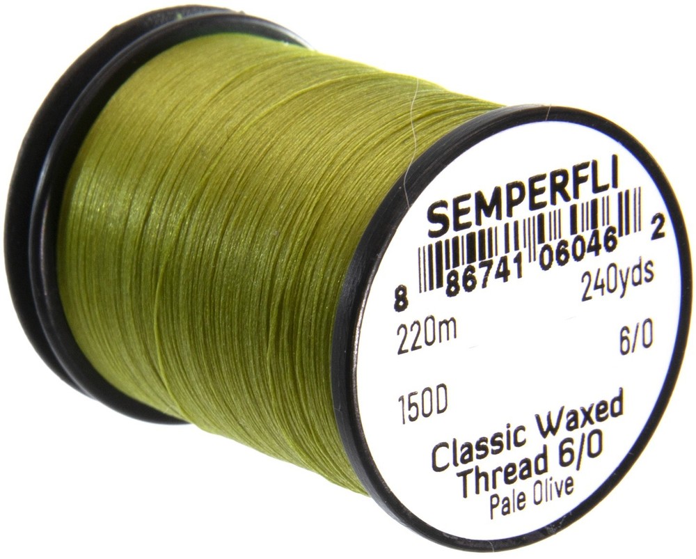 Semperfli Classic Waxed Threads in Pale Olive
