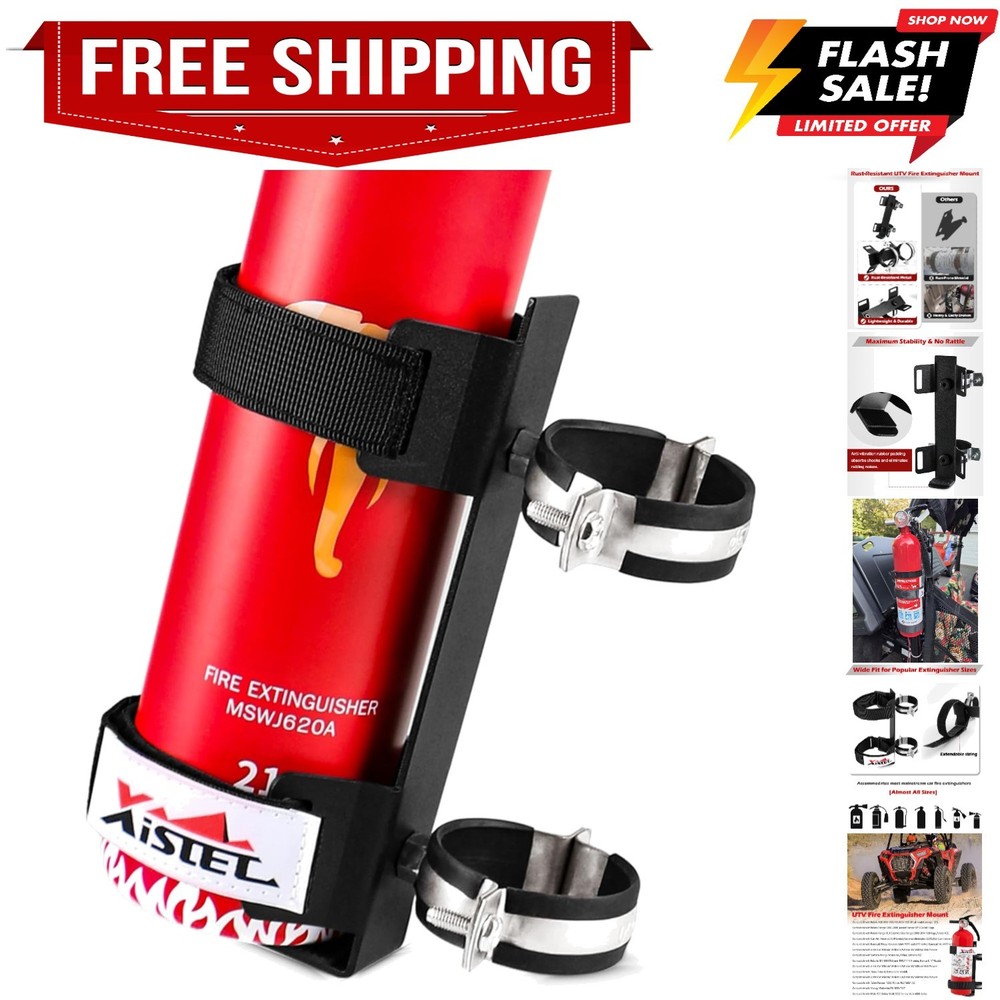 Quick Release UTV Fire Extinguisher Mount Kit Fire Extinguisher Holder Adjust...