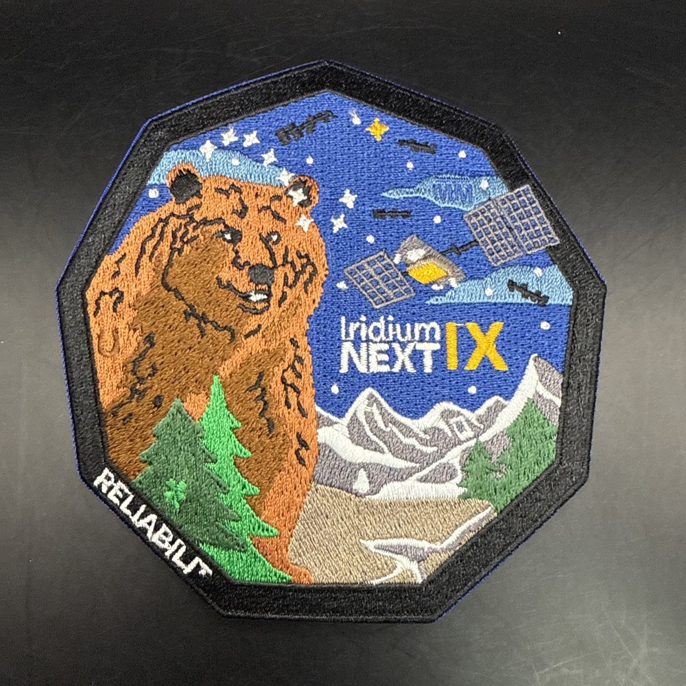 AUTHENTIC Iridium NEXT-9 Flight 9-SPACEX Falcon-9 Launch-USSF-VSFB-Mission PATCH