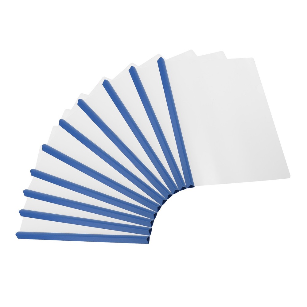 Report Covers with 15mm Slide-Grip Binding Bar, 10Pcs 135 Sheets Capacity, Blue