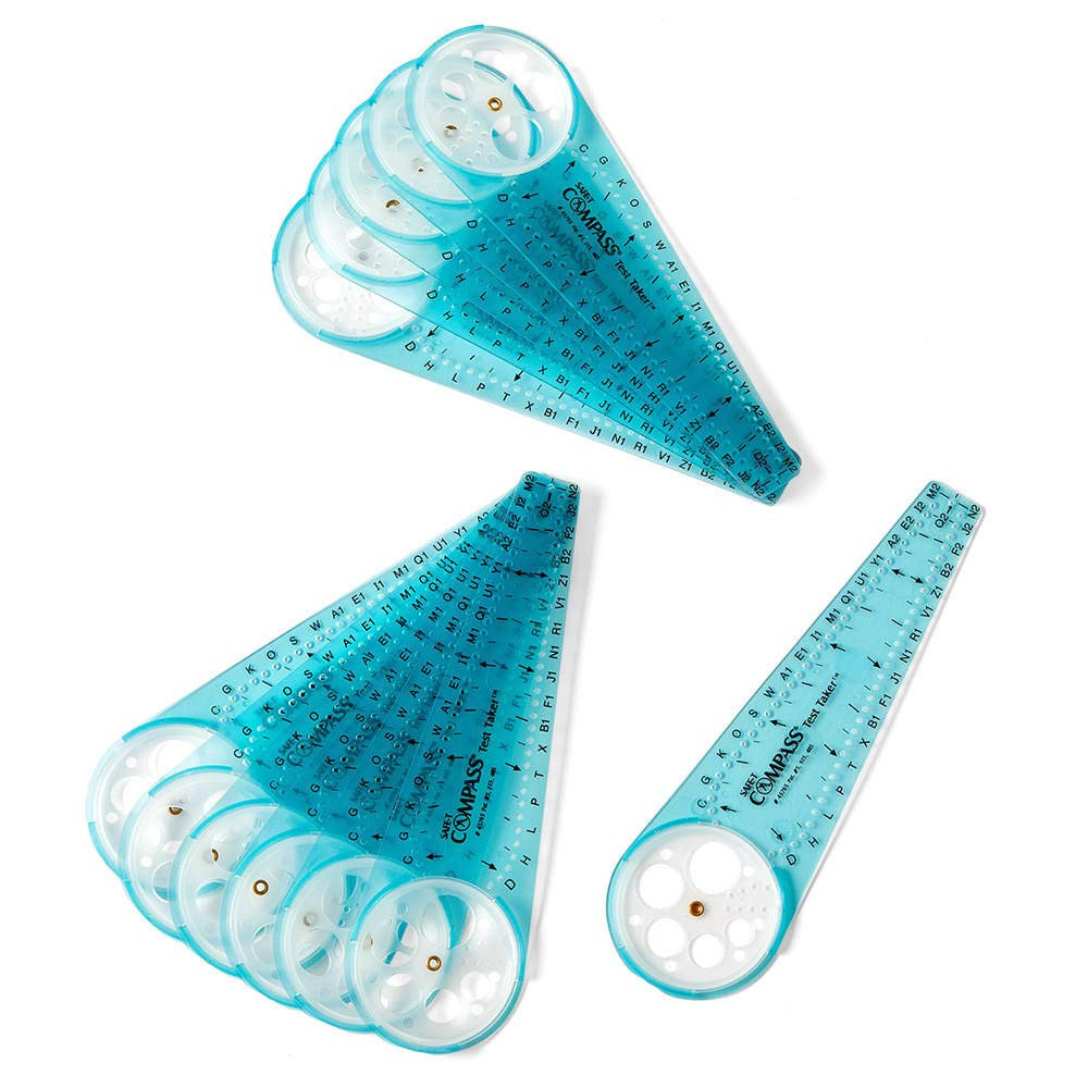 Safe-T Math Compass, 10 In. Blue Compass, Compass for Geometry, Compass Drawing