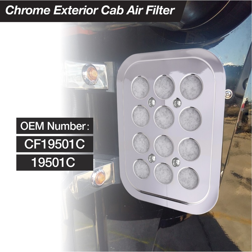 Fresh Filter Cabin Filter Chrome For Kenworth With 2 Filter Layer CF19501C