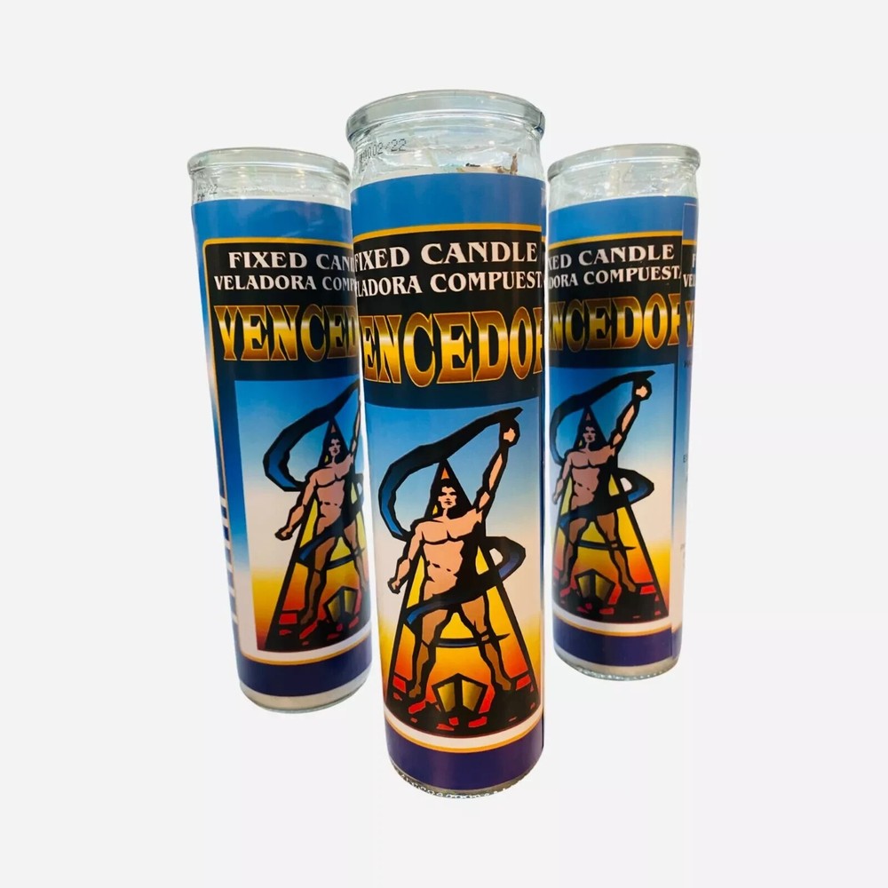 12x Set, VENCEDOR Veladora Preparada, Winner Fixed Candles.