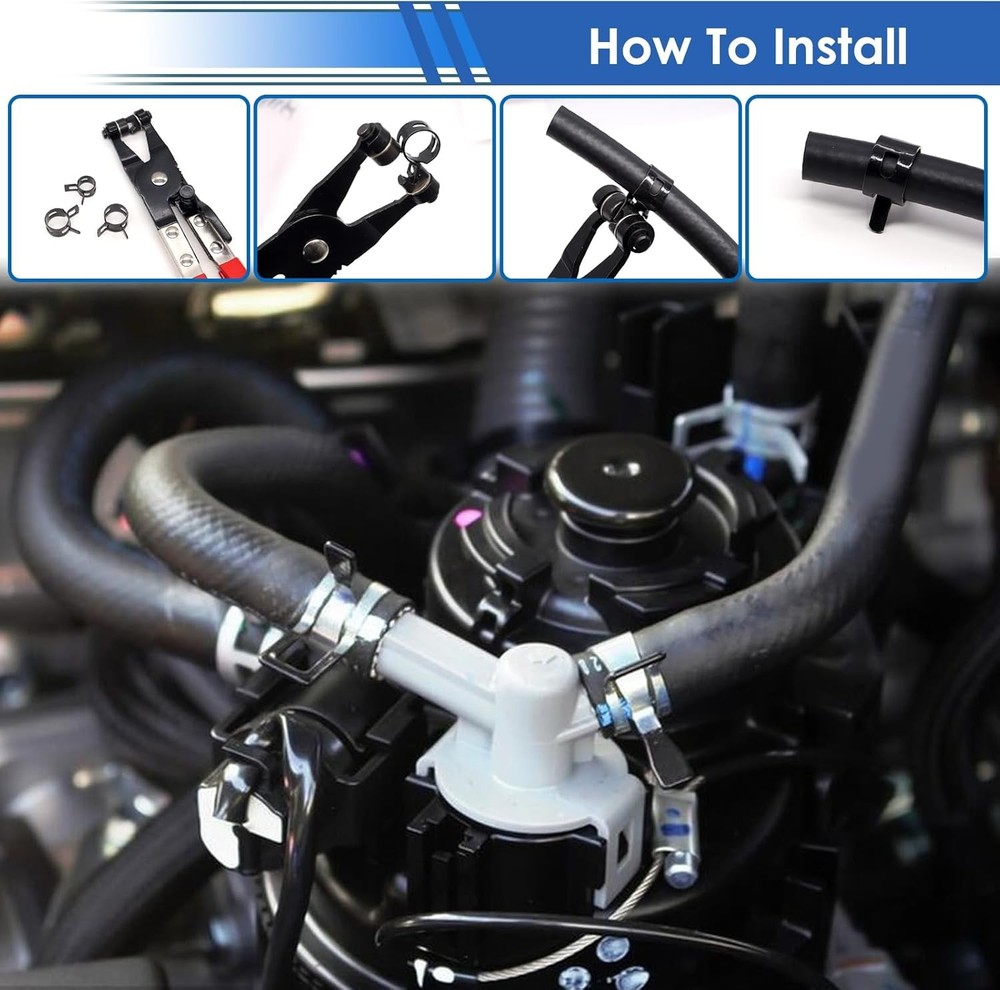 Spring Hose Clamp Assortment 7-18mm 8 Sizes