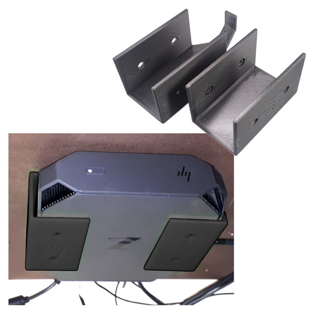 Under Table/Desk Mounting Brackets for HP Z2 G5 Mini PC