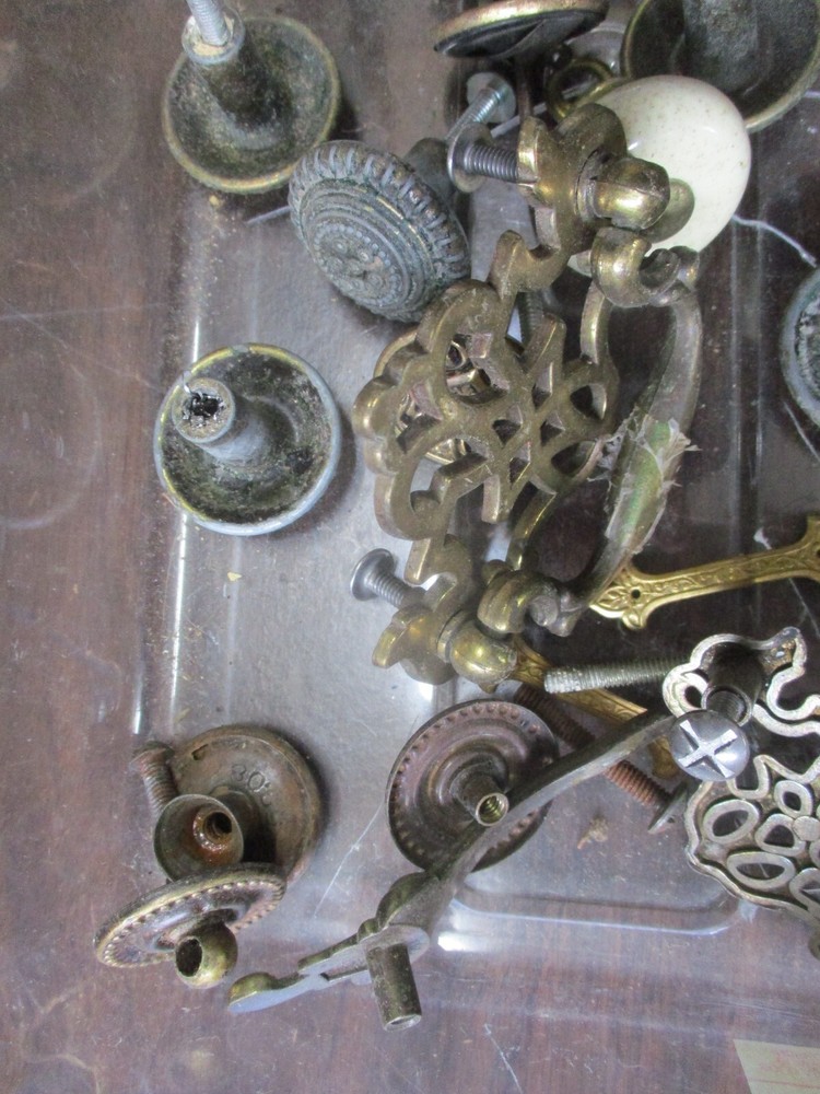 Vintage Drawer Cabinet Handle Pull Lot