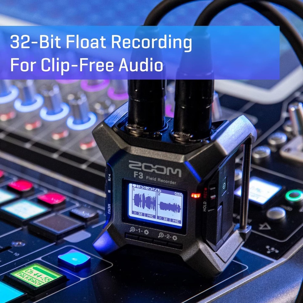 Zoom F3 MultiTrack Recorder with 32-bit Float + Accessories