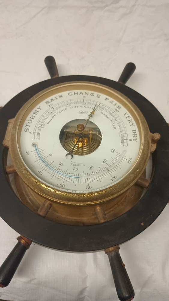 Schatz Nautical Ships Clock And Barometer Set