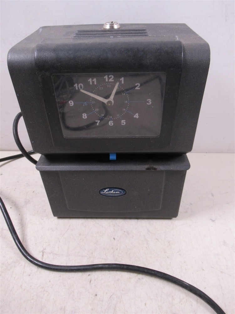 Lathem 4001 Analog Time Recorder Automatic Punch Time Clock