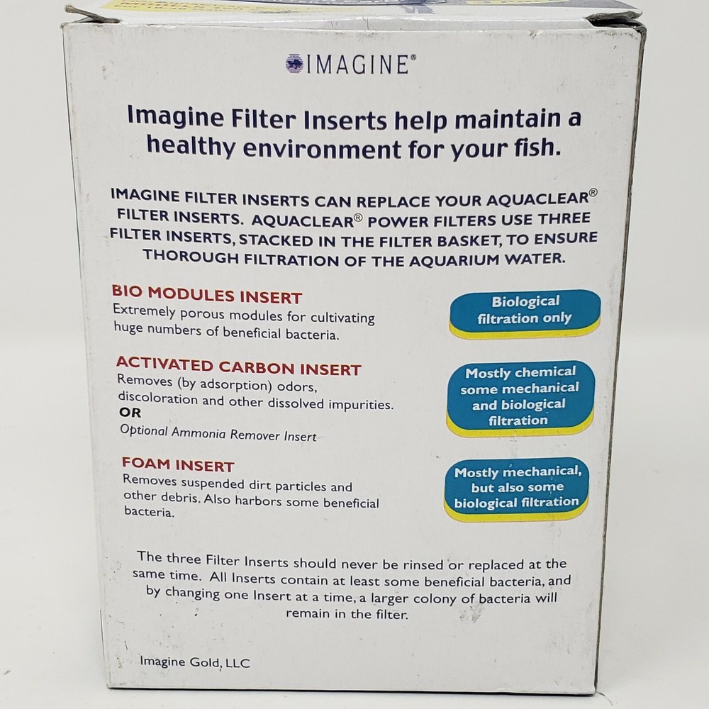 IMAGINE Activated Carbon Filter Insert Models 150 & 30 Filter Insert 3 Pack