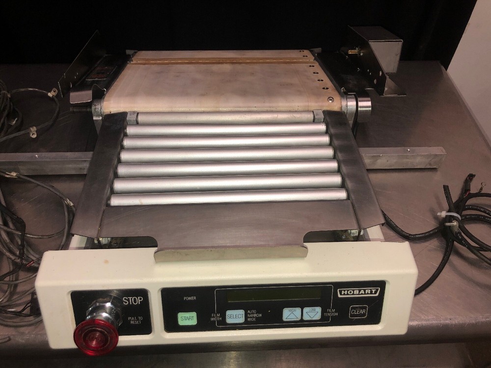 Genuine HOBART NSW MEATWRAPPING MACHINE Control Panel/Conveyor/Platform Assembly