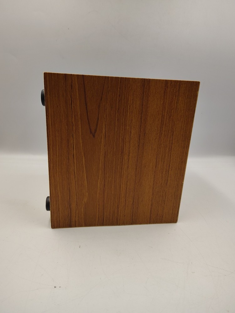 Vintage Computermate Wood-Grain Floppy Disk Organizer