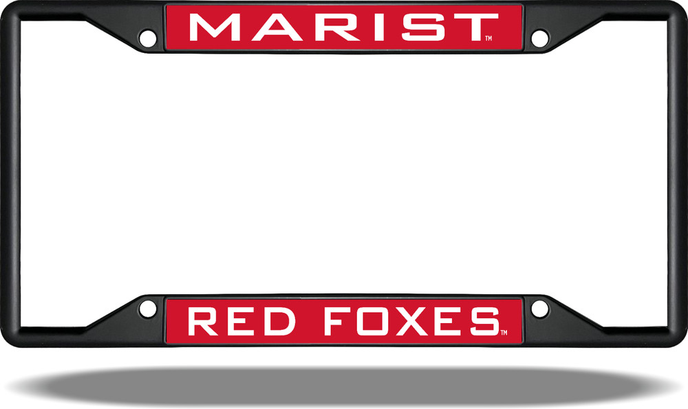 Marist RED FOXES Black License Plate Frame