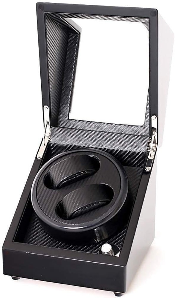 Watch Winders Automatic Mechanical Black Carbon Fiber Double Automatic