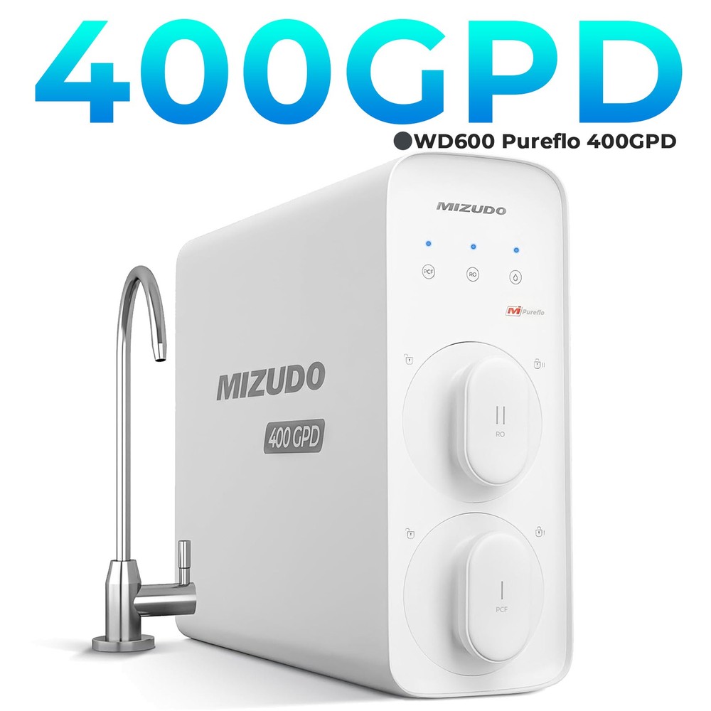 【99% NEW】MIZUDO Tankless Reverse Osmosis System,8-Stage 400 GPD,w/Filter