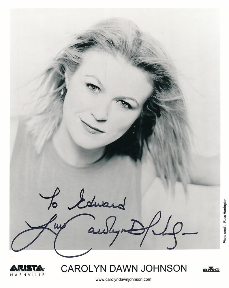 Carolyn Dawn Johnson- Signed B&W Photograph