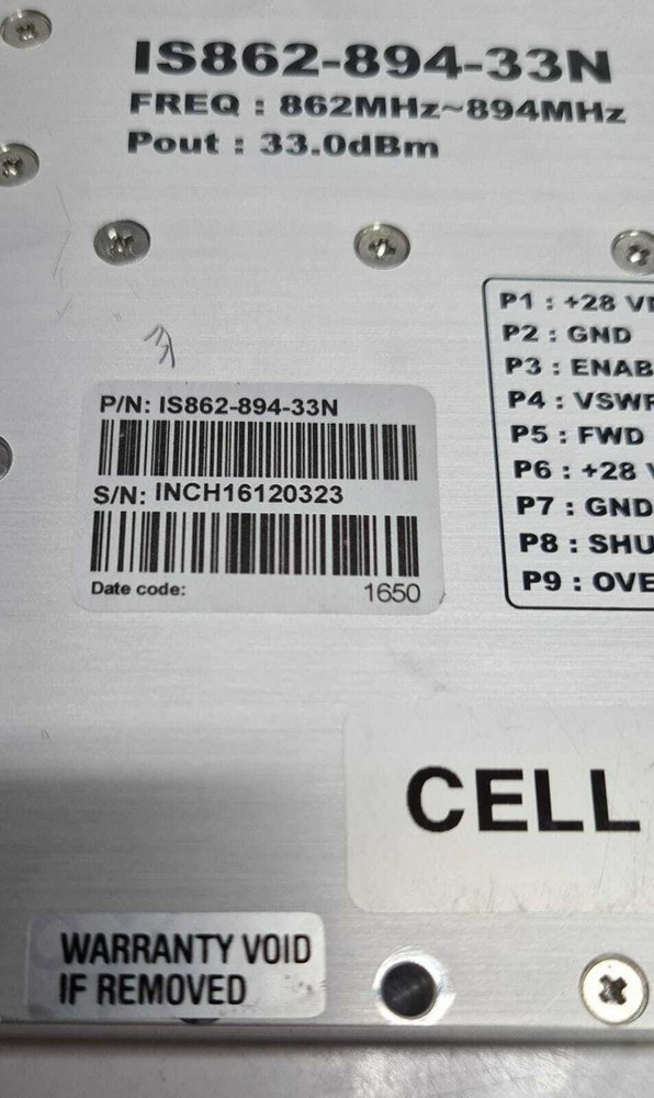 INSPOWER RF Amplifiers IS862-894-33N CELL
