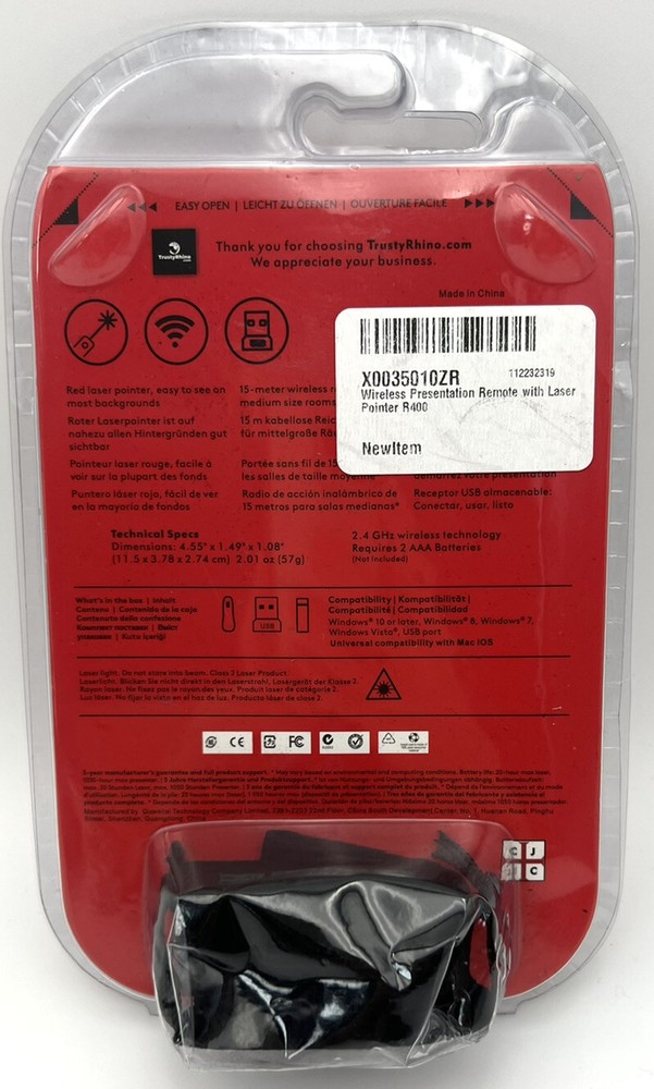 R400 Laser Presentation Remote