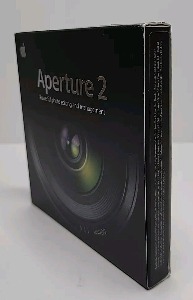 Apple Aperture 2 for Mac Photo Editing w/ Serial Number (missing training disc)