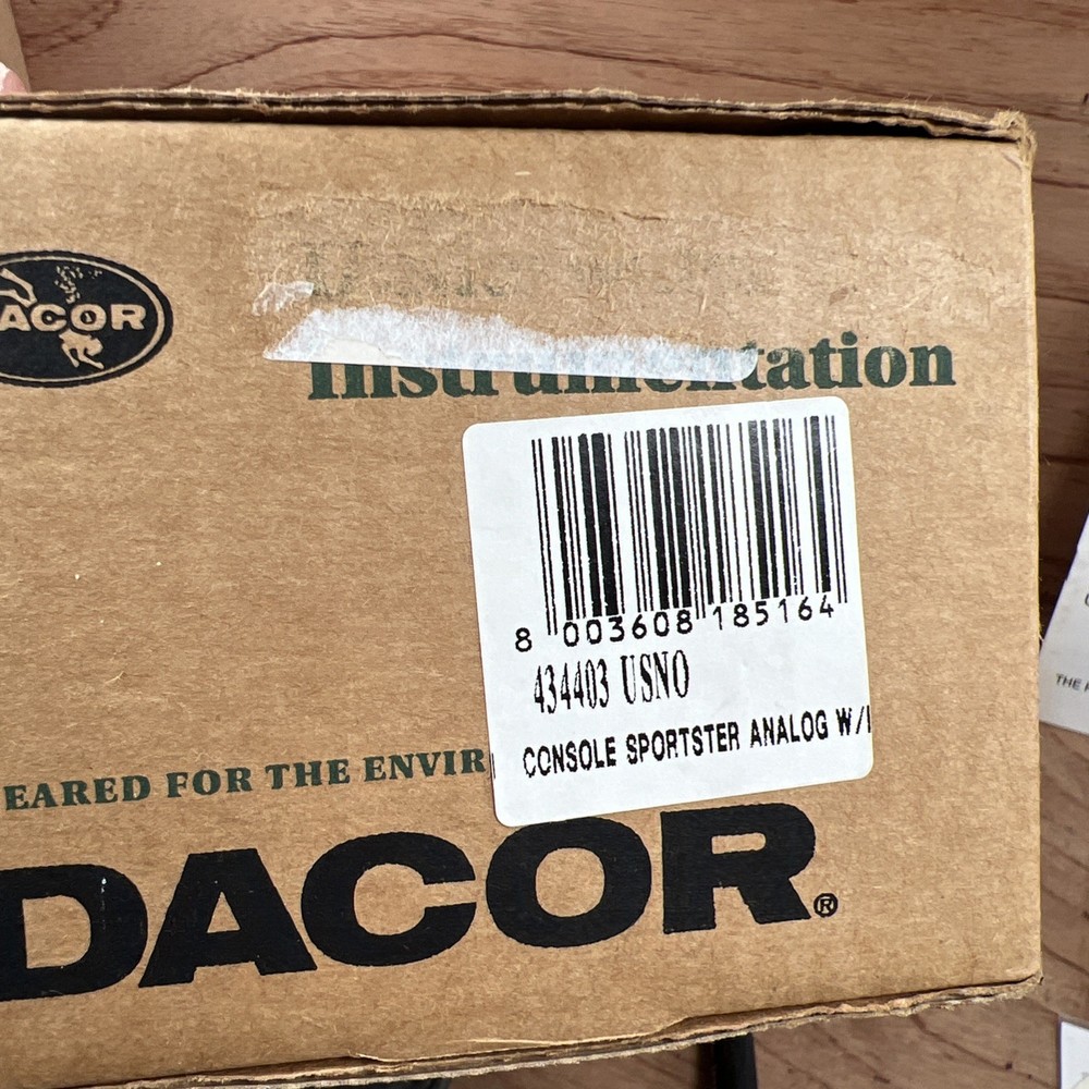 Dacor Console Gauge Analog - Depth 200 FT - 5000 PSI Compass