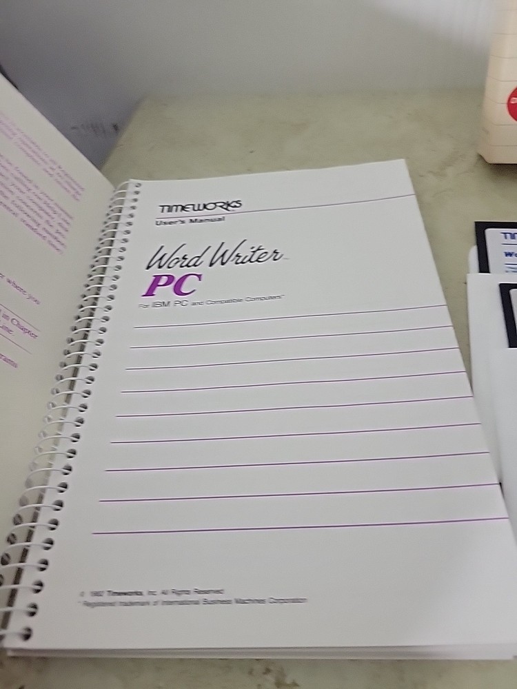 Timeworks WordWriter PC new in box Dos Word Processing Word Writer PC