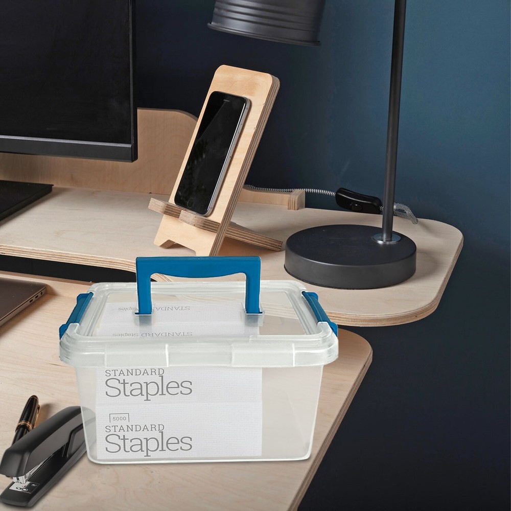 3.5L Clippy Plastic Storage Box Lid and Handle Kitchen Home Office Container