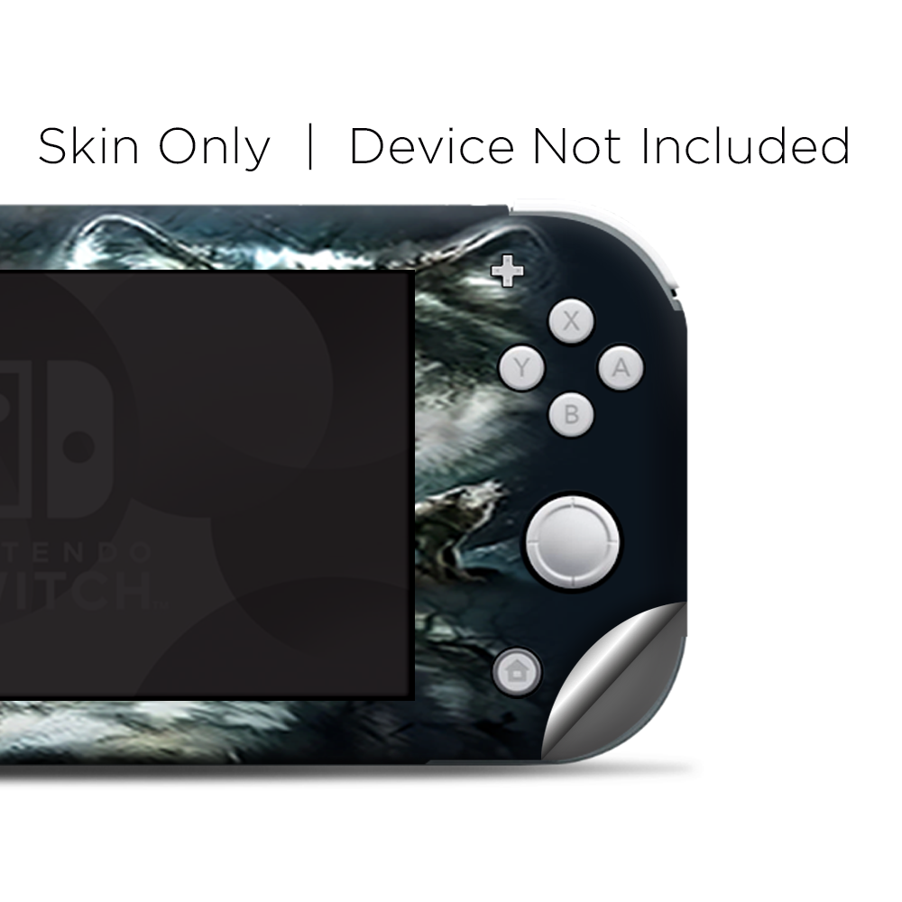 Skins Decals wrap for Nintendo Switch Lite - 3 Wolves Moonlight
