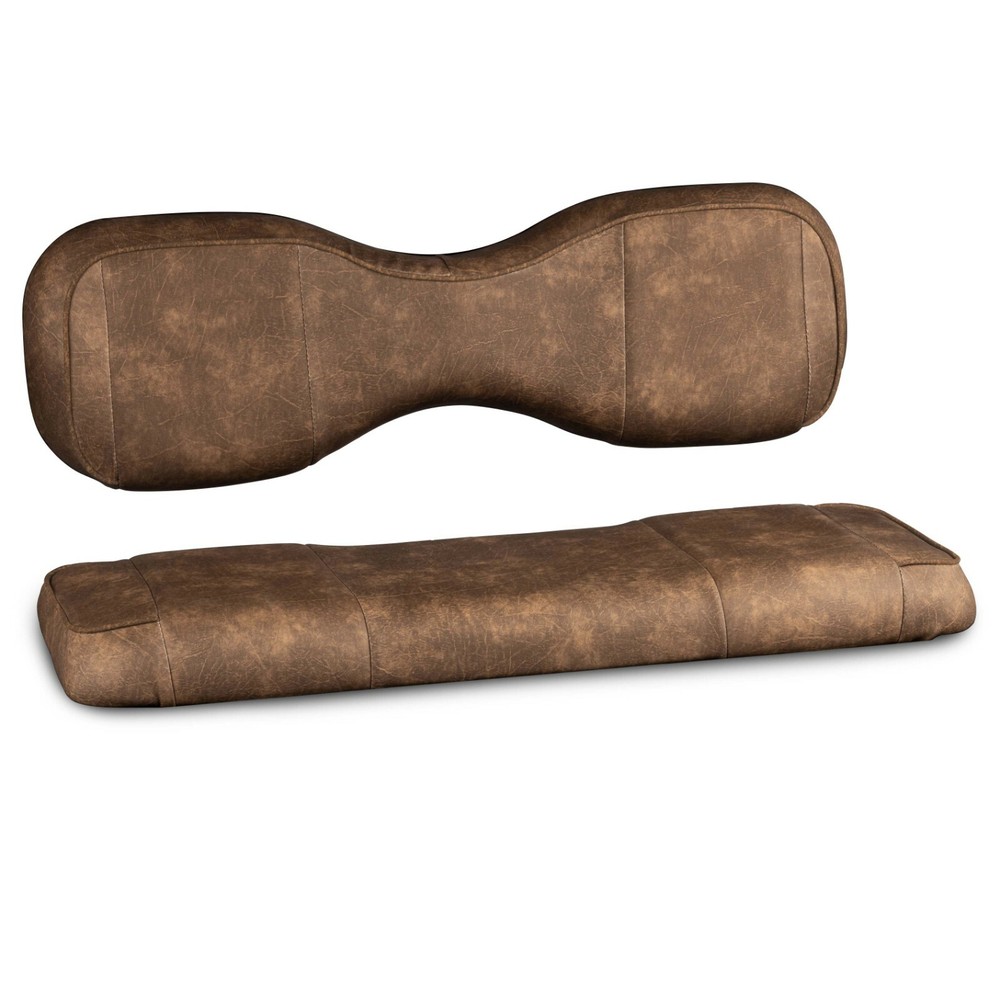MODZ® RC Custom Golf Cart Rear Seat Covers - Brown Base - Choose Pattern