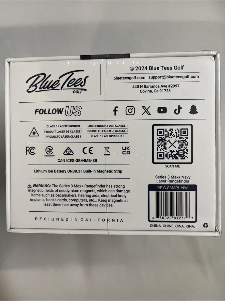 Blue Tees S3 Series Max Rangefinder 2025 Bluetees Scope NIB