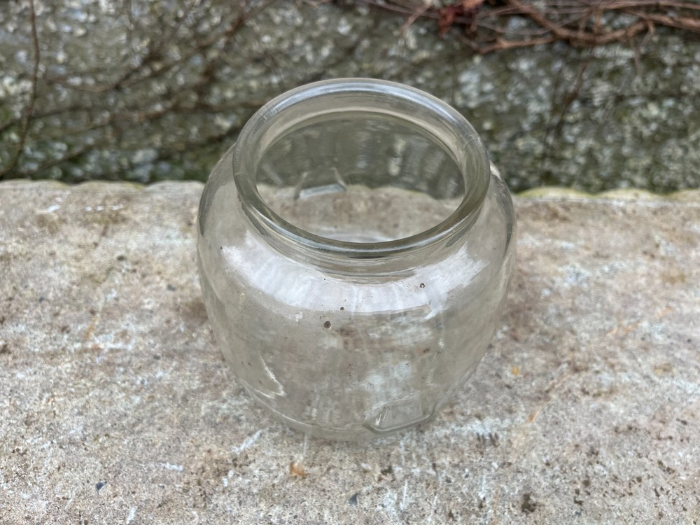 Antique lamp glass globe.