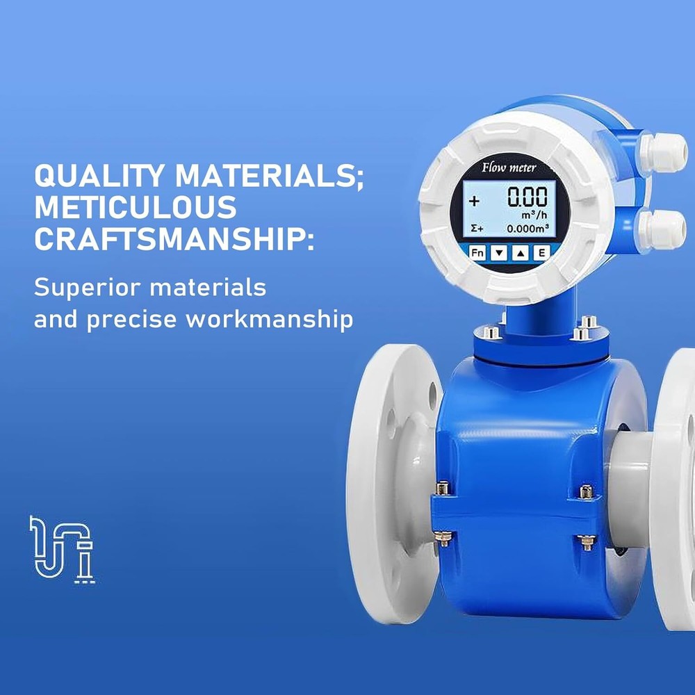 Lab Magnetic Flow Meter Water Flow Meter Electromagnetic 24V PTFE RS485 Output