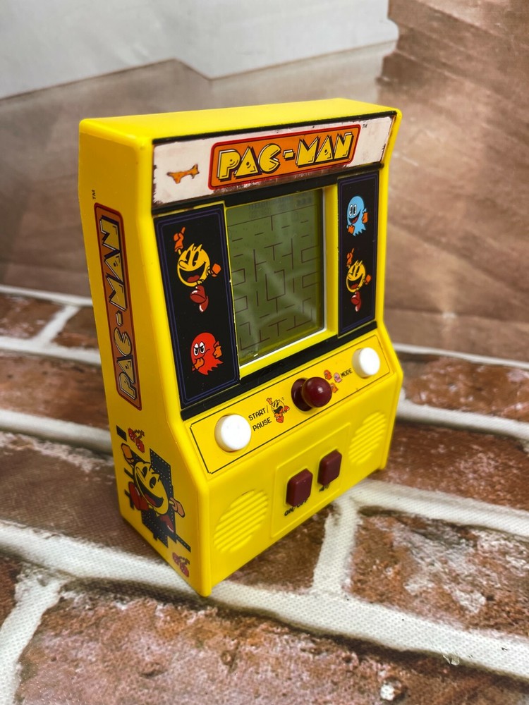 Pac-Man Mini Arcade Game Handheld Machine Basic Fun Portable Battery Operated