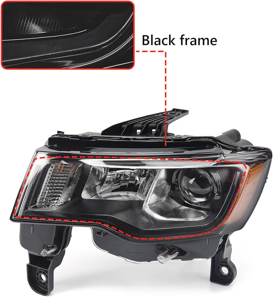 Left Headlight Assembly for Jeep Grand Cherokee 2017-2021 [Only for Halogen Type