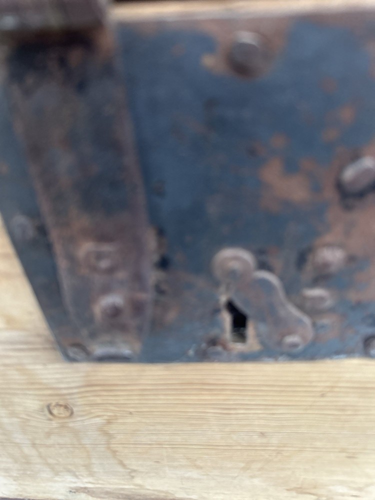 Antique Pine Dome Trunk Chest