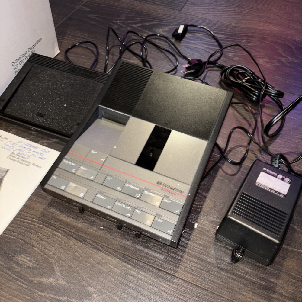 Dictaphone 1730 Desktop Dictation Cassette Voice Processor Transcriber