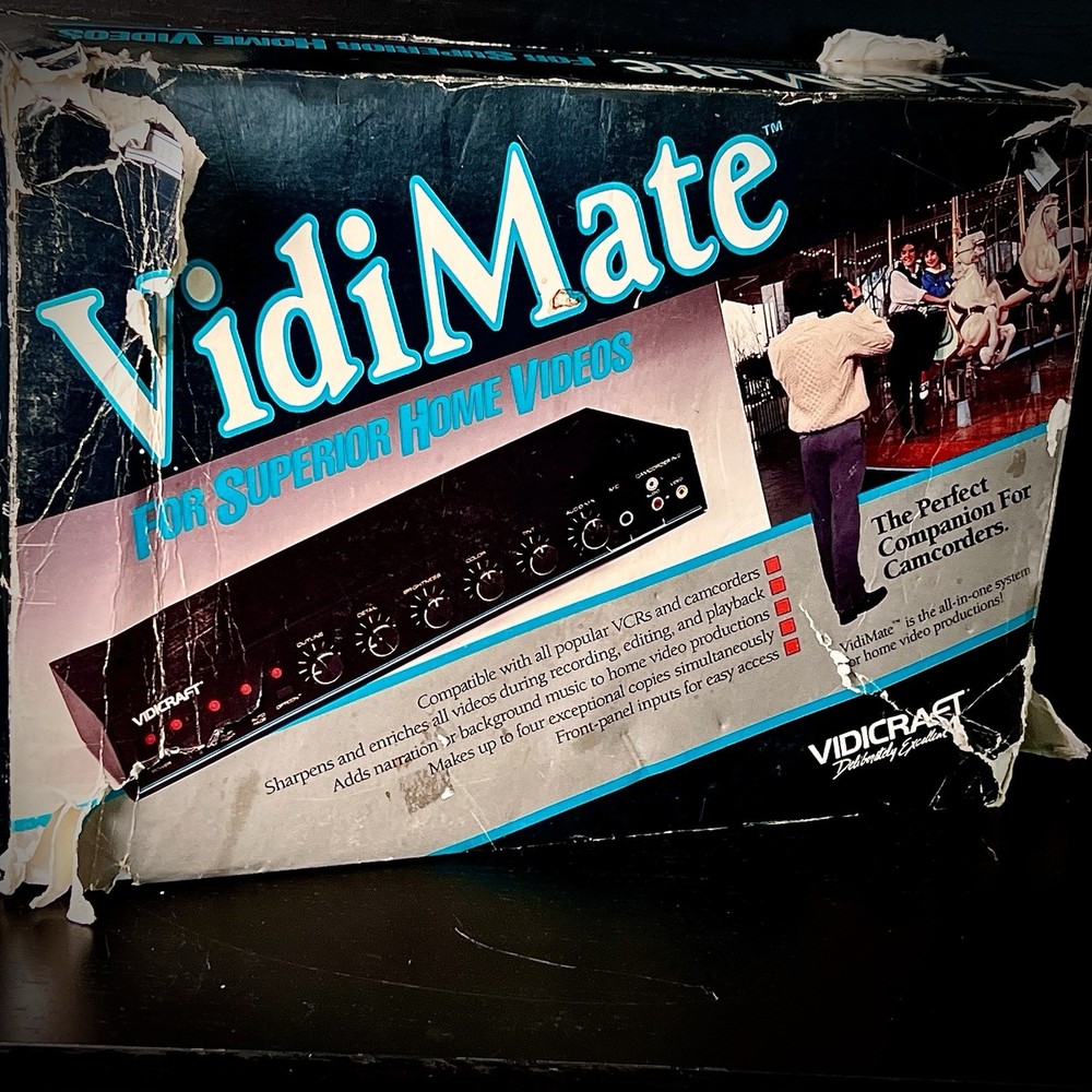 VIDICRAFT VidiMate Digital Stabilizer Opticon Processing July 1988 VDM-100