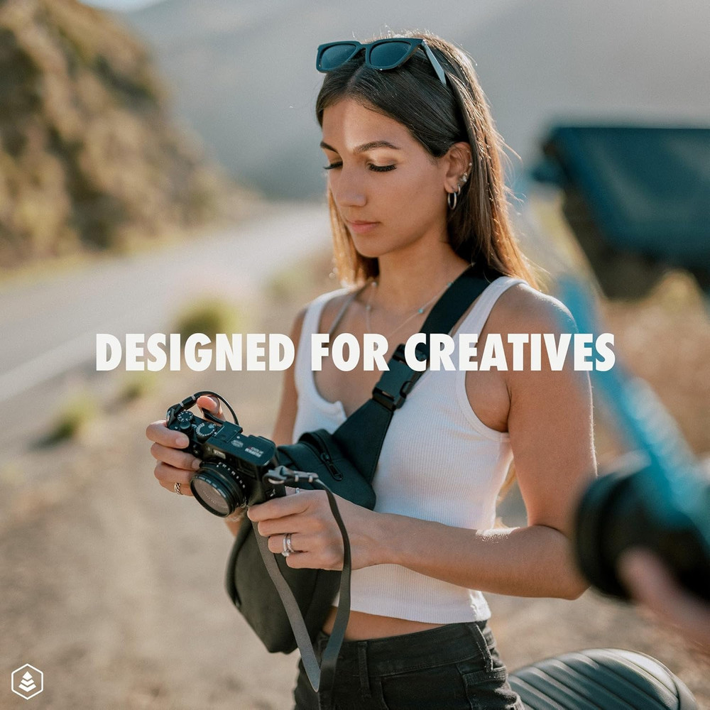 Evergreen Leather Camera Strap – Split Ring, 28" or 38" Compatible with Fuji Son