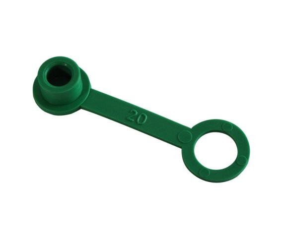 Grease Fitting Cap Tab Green (30 Pieces)