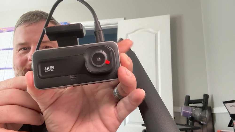 4K Dash Cam Front & Rear, 64GB Card, Motion Detection, Night Vision, Loop Record