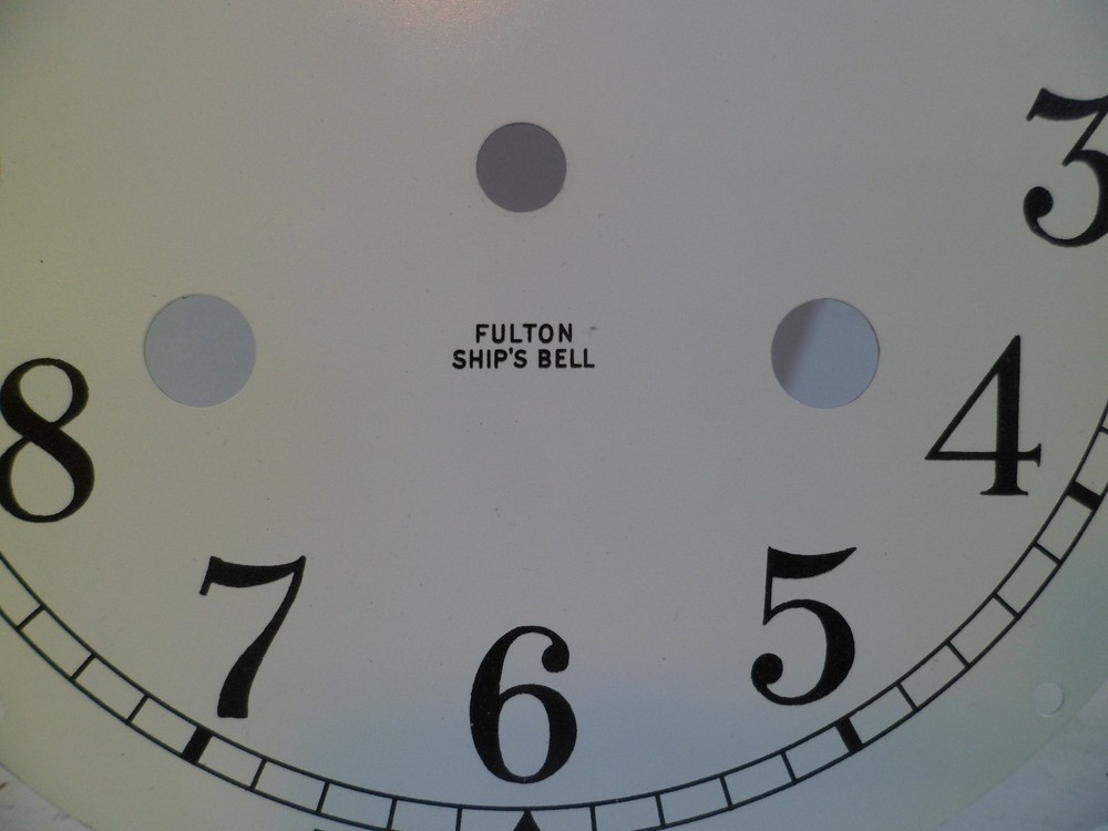 Fulton German Ships bell Clock Dial Salem Schatz Hermle