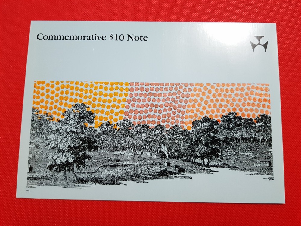 1988 $10 CONS FRASER/JOHNSTON FIRST POLYMER NOTE FOLDER REPUTED No AA 010104844